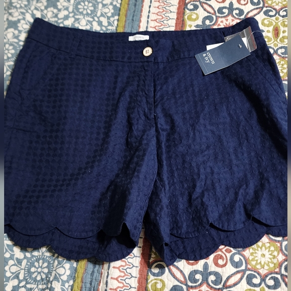 crown & ivy Pants - crown & ivy Navy Blue Women Shorts